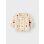 Lil Atelier Lil - Atelier - NBFTILA LS KNIT CARD LIL - Fog