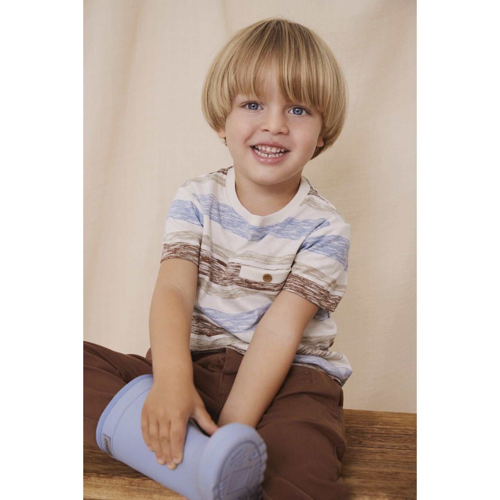 En Fant Enfant - T-shirt SS Stripe - Sea Spray