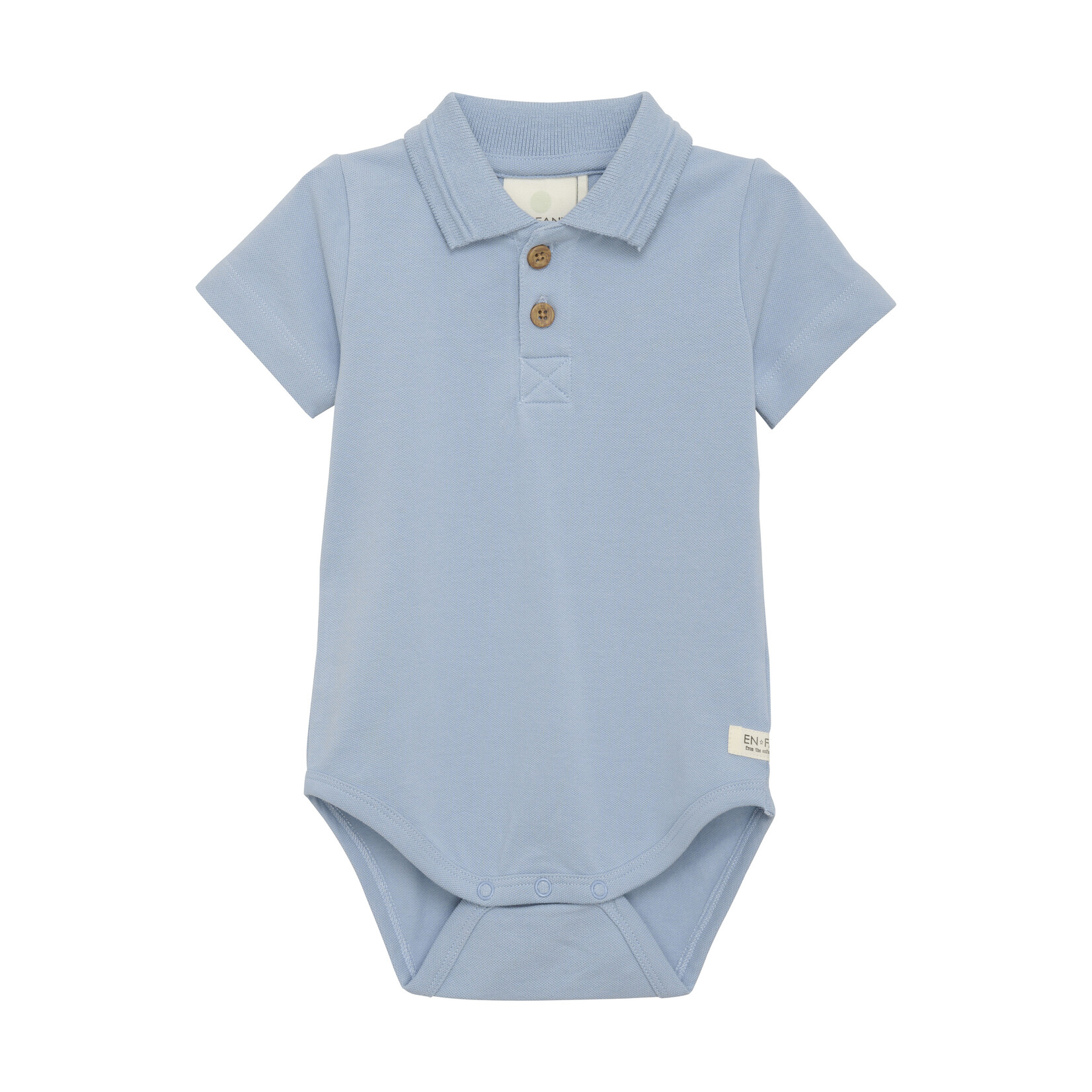 En Fant Enfant - Body SS Polo - Dusty Blue