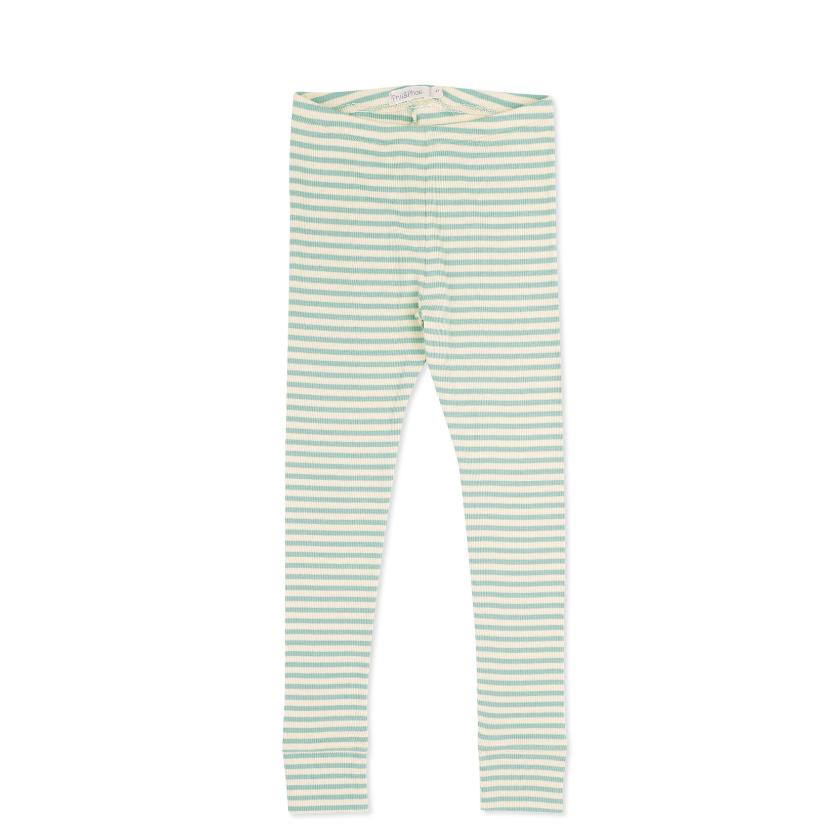 Phil&Phae Phil&Phae - Rib leggings stripes - sea foam