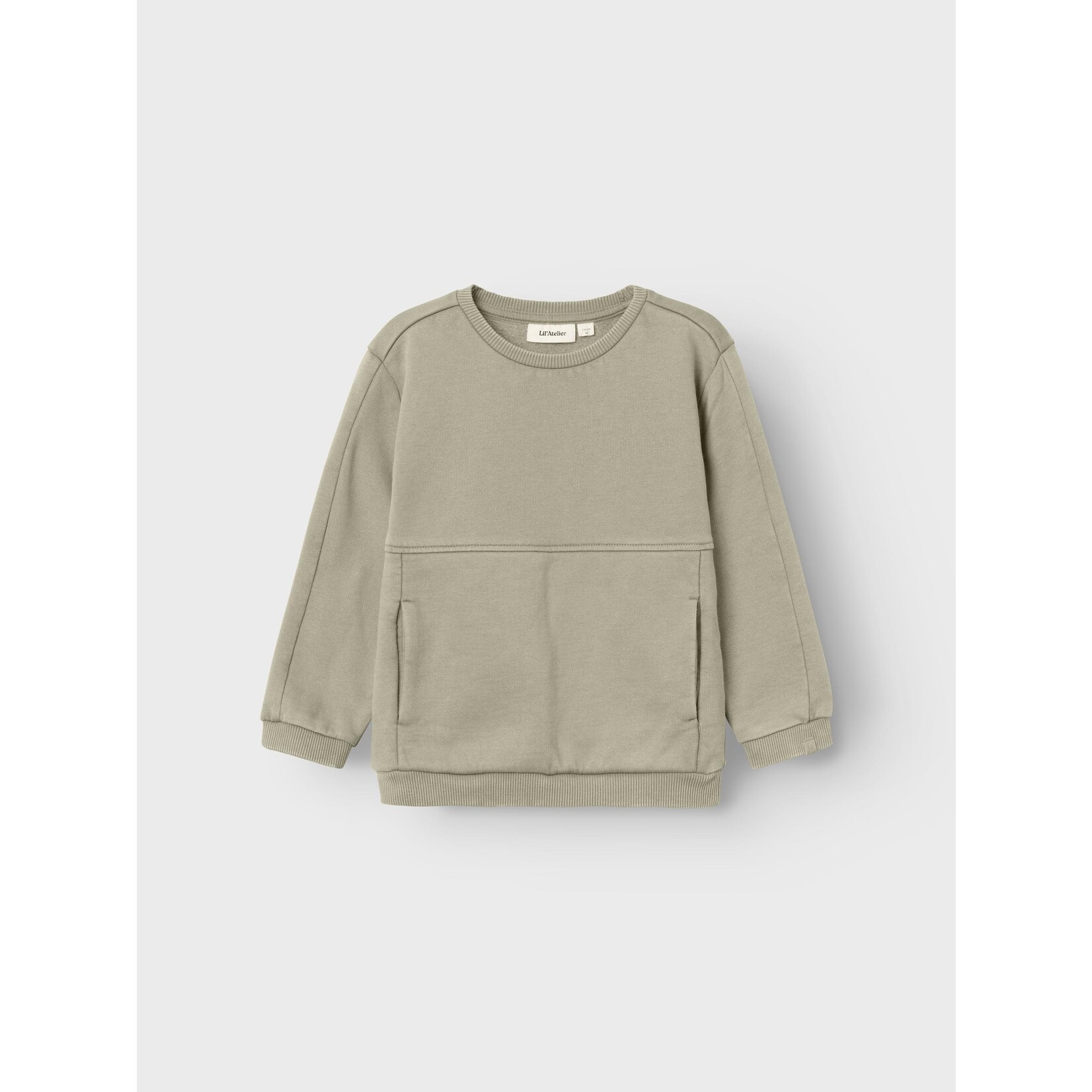 Lil Atelier Lil Atelier - NMMNALF FOLO LS LOOSE SWEAT LIL - Moss Gray