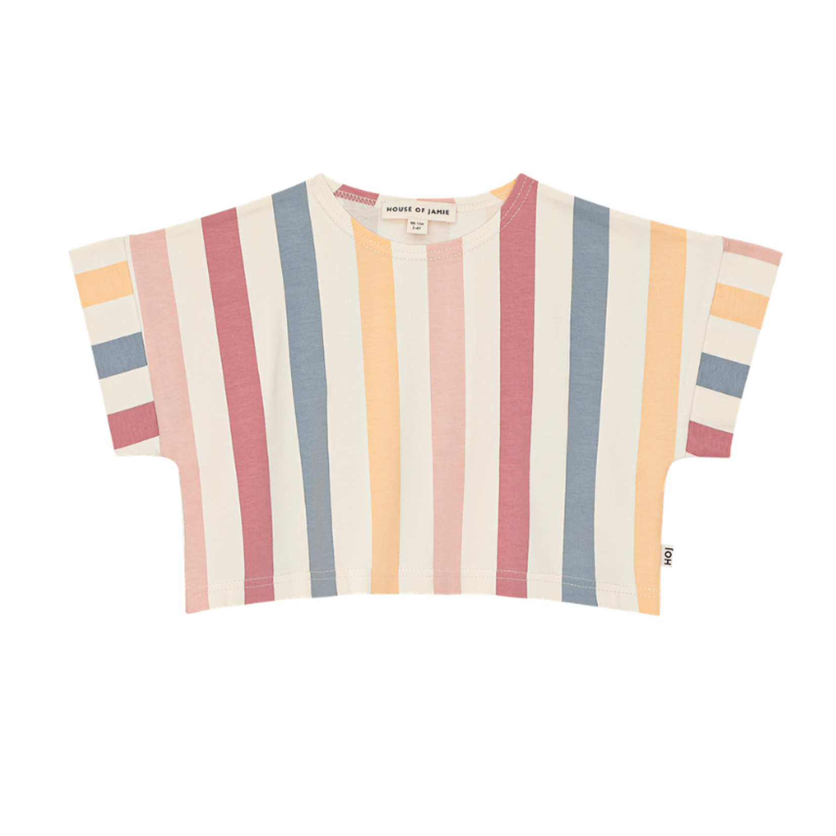 House of Jamie HOJ - Relaxed Tee - Rainbow Stripes