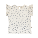 House of Jamie HOJ - Ruffled Tee - Stone Blue Floral