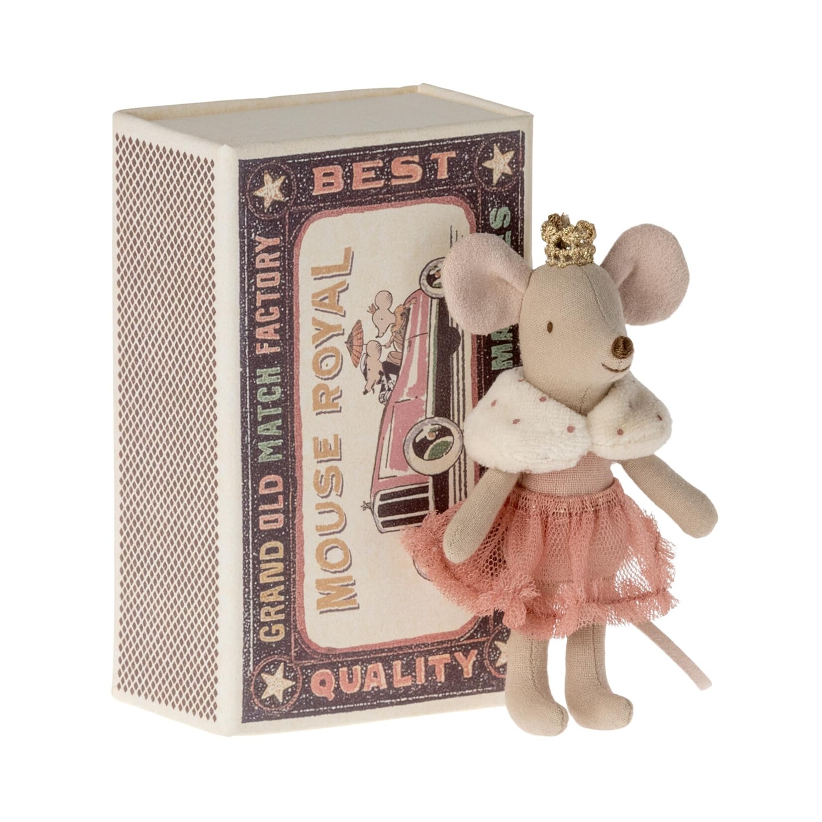 maileg Maileg - Princess mouse, Little sister in matchbox