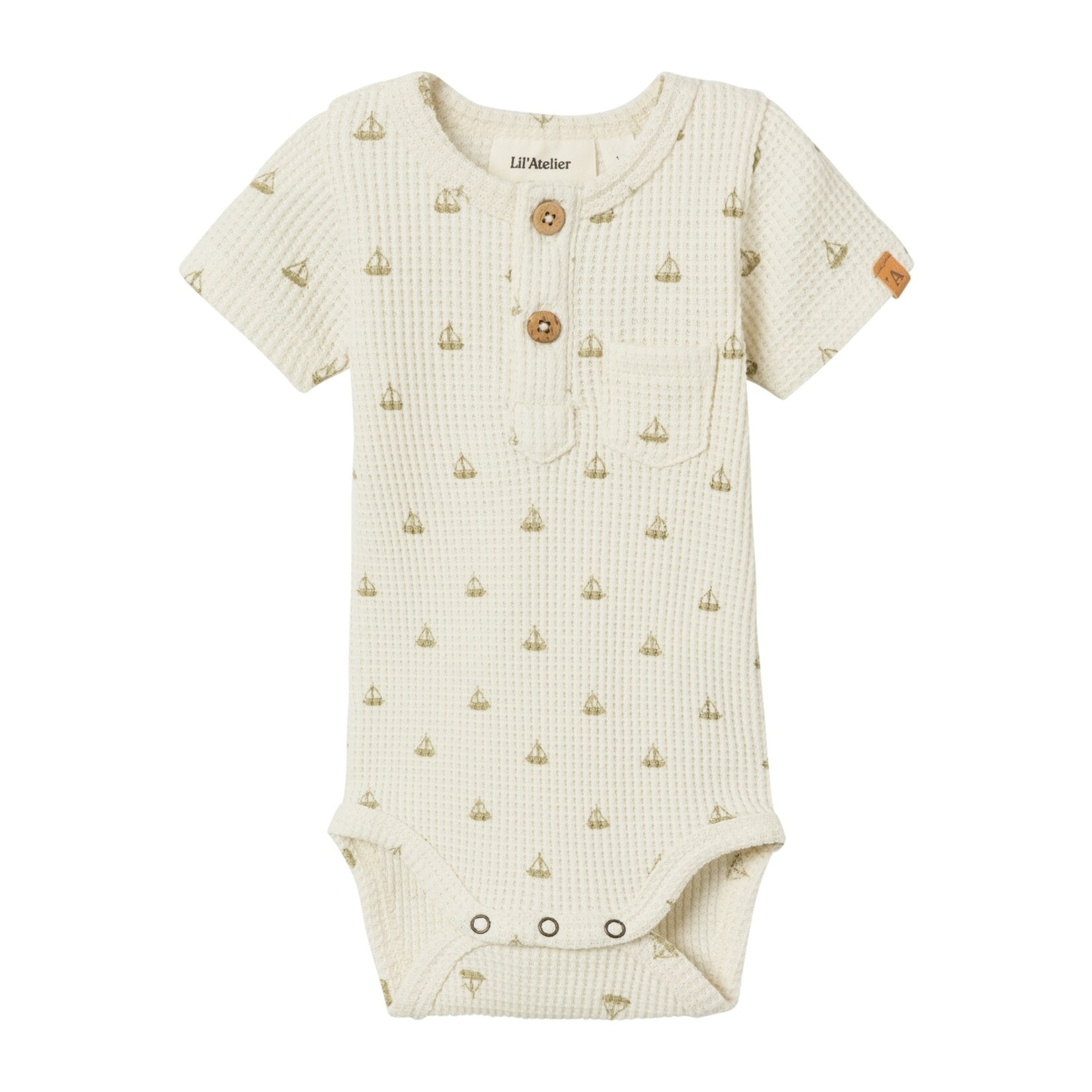 Lil Atelier Lil Atelier - NBMFREDE SS BODY LIL - Turtledove