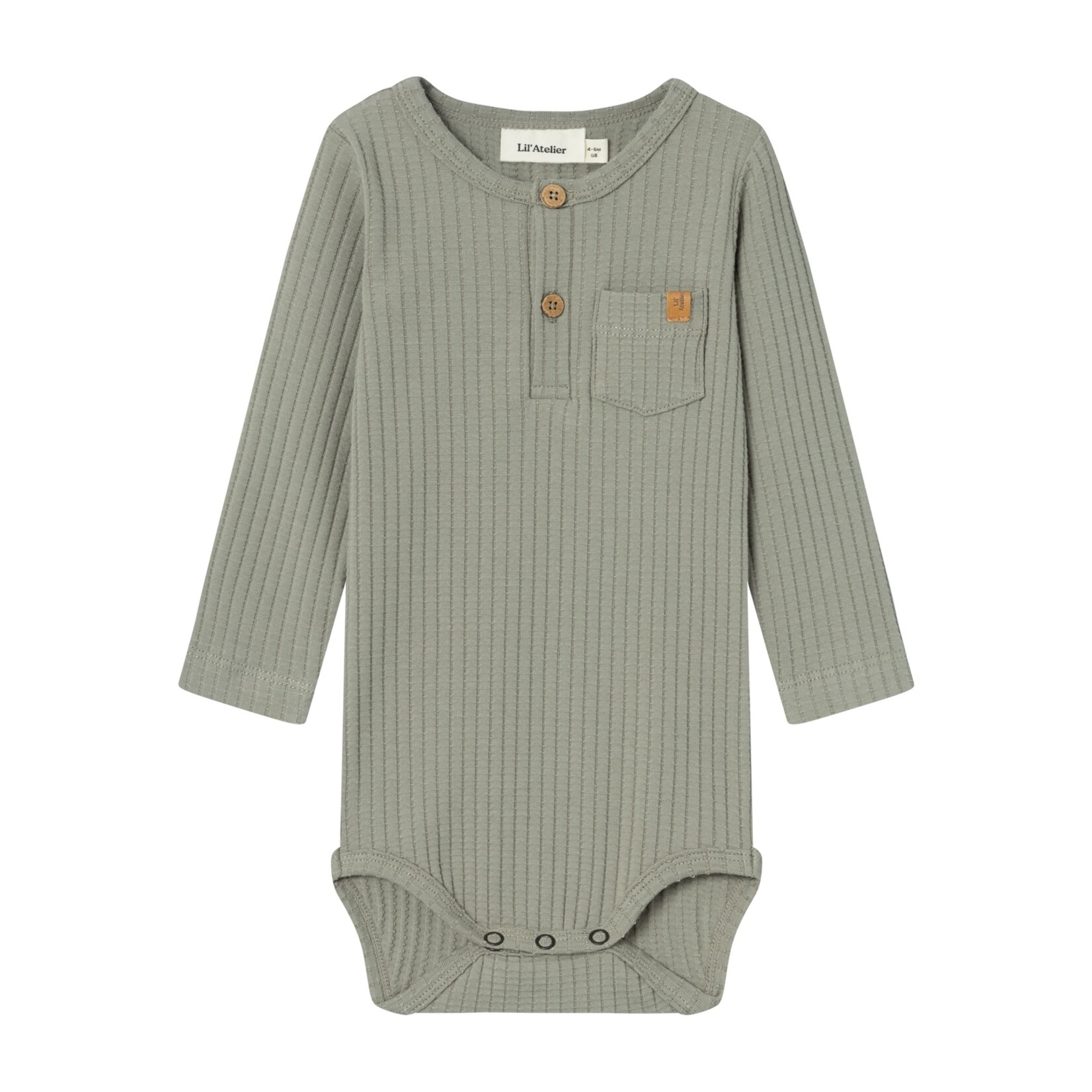 Lil Atelier Lil Atelier - NBMDIMO LS SLIM BODY LIL - Dried Sage