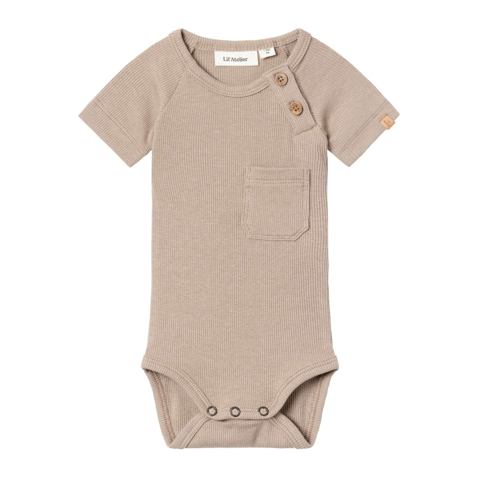 Lil Atelier NBMGAGO KUB SS SLIM BODY LIL - Mocha Meringue