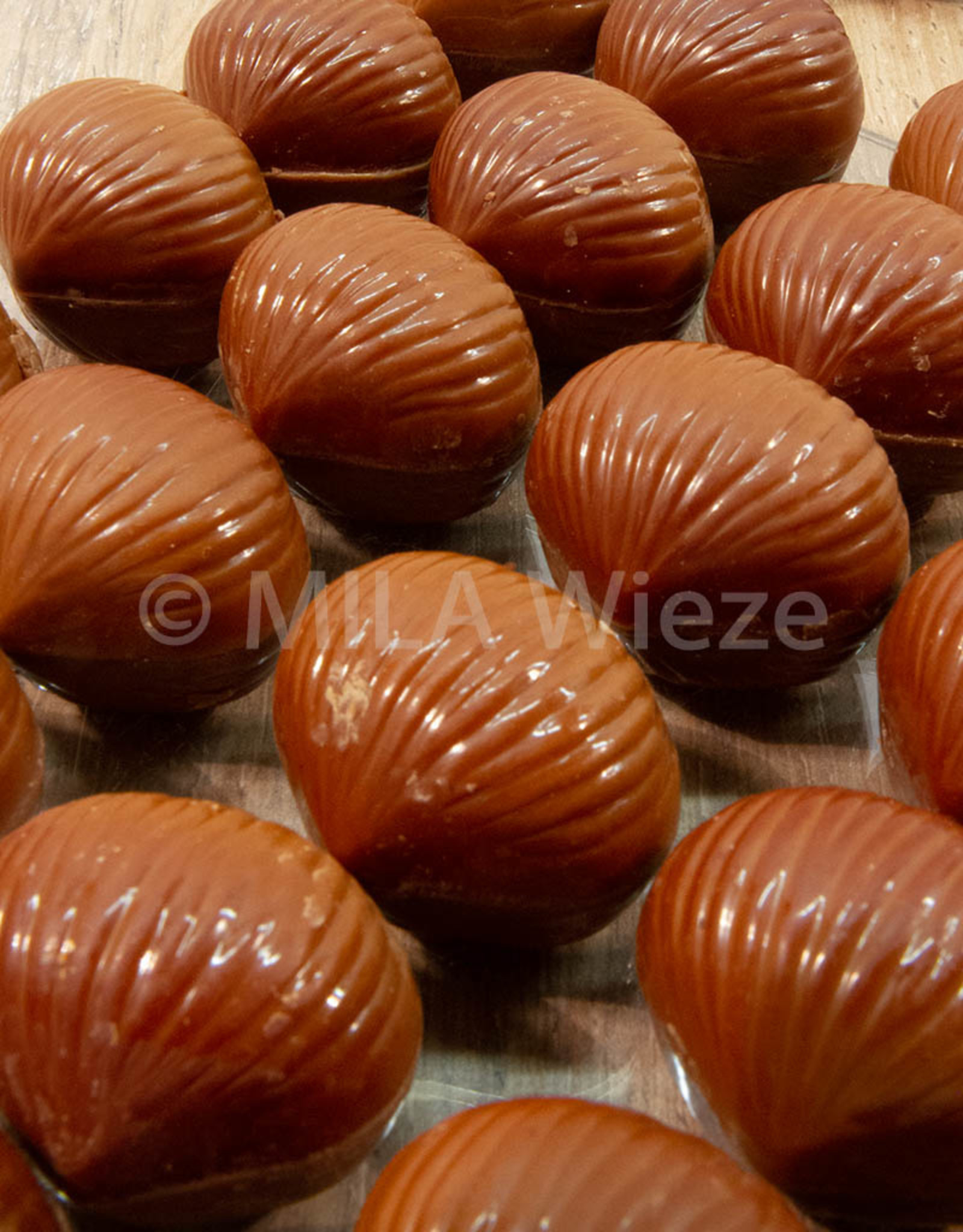 Herfstpraline - kastanje melk praliné