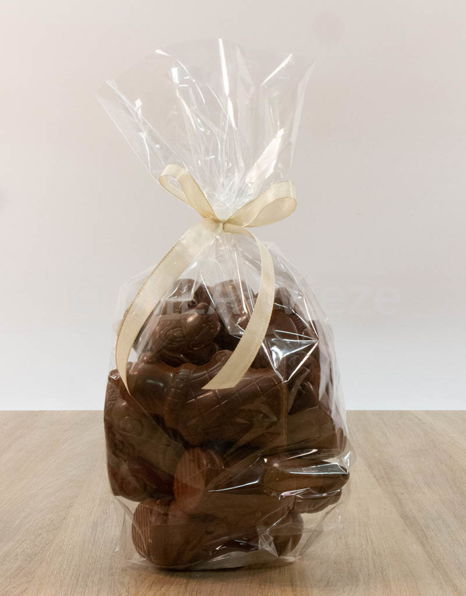 Sinterklaasfiguren -500 gr  (in melk, witte of fondant chocolade)