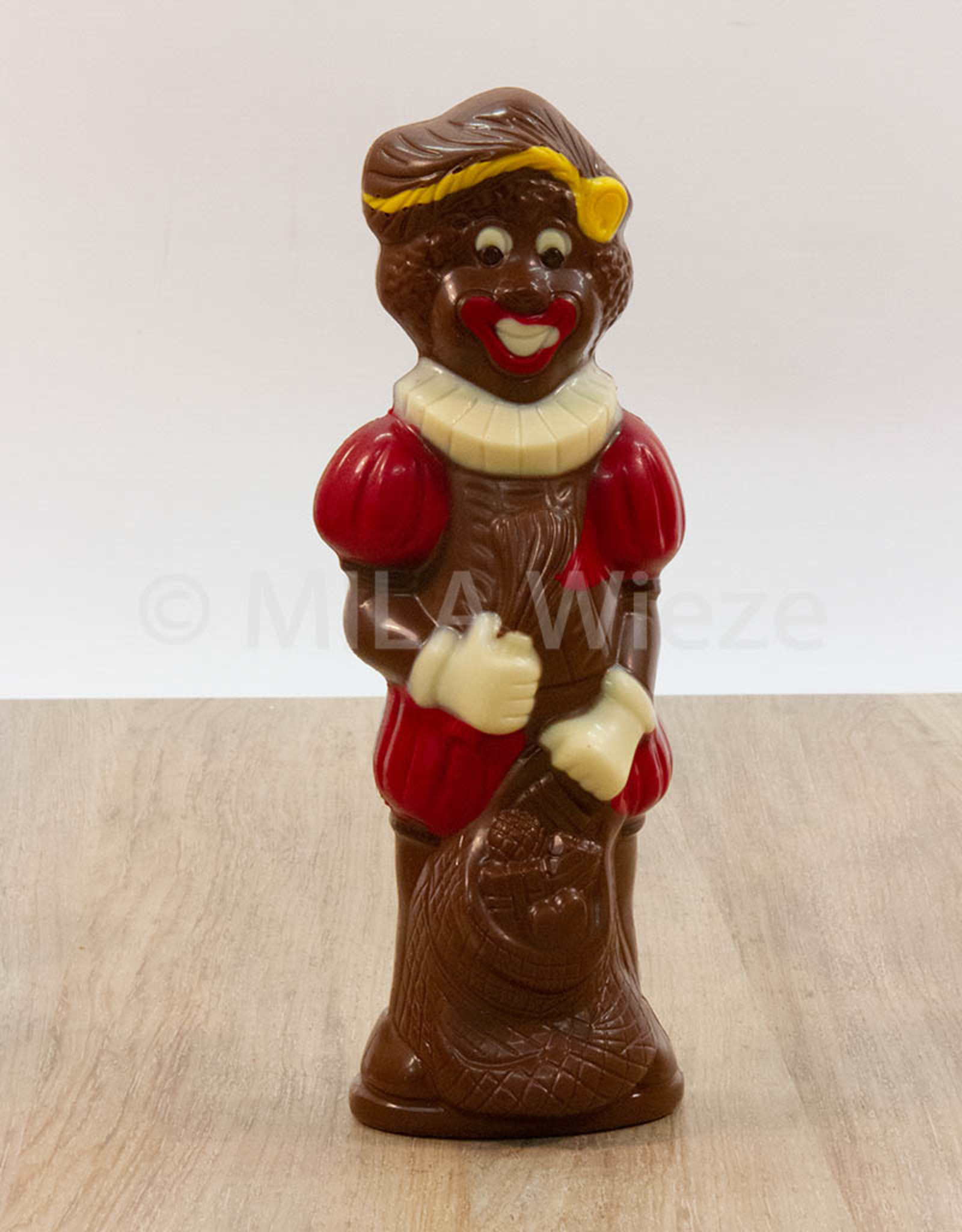 Lachende piet deco - 90 gr - 18 cm - melkchocolade
