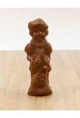 Lachende piet - 90 gr - 18 cm - melkchocolade, witte  of fondant chocolade