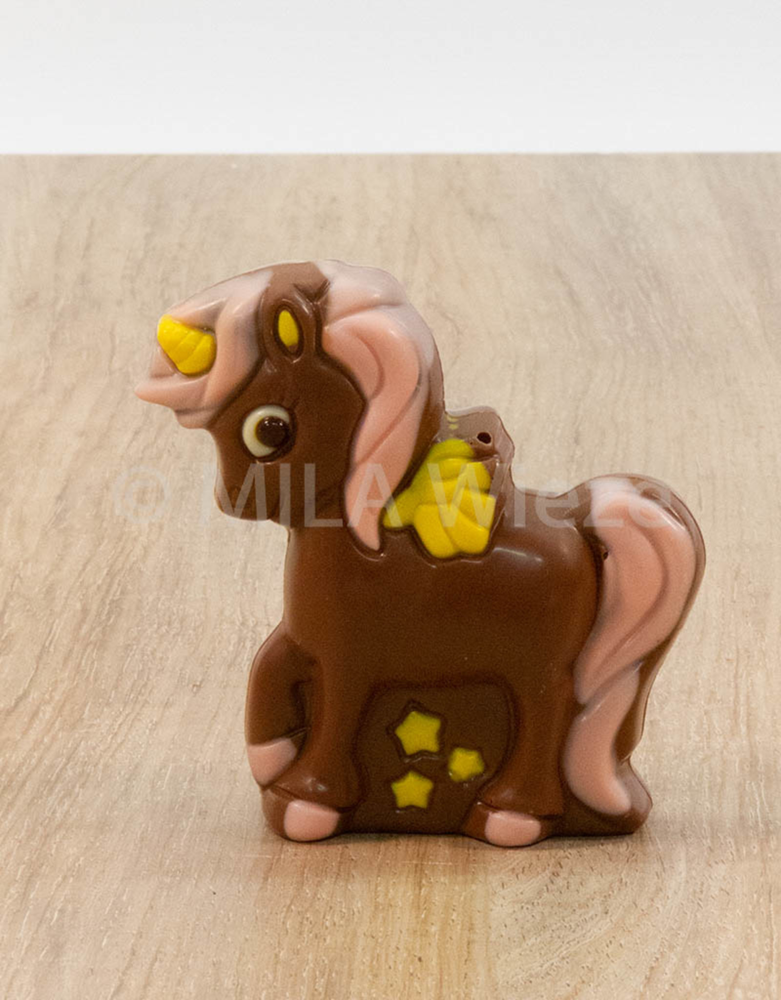 Eenhoorn deco - 75 gr - 10 cm - melk-, witte of fondant chocolade