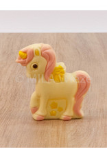 Eenhoorn deco - 75 gr - 10 cm - melk-, witte of fondant chocolade