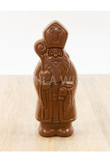 Lachende sint - 50 gr - 12 cm -melk-, witte en fondant chocolade