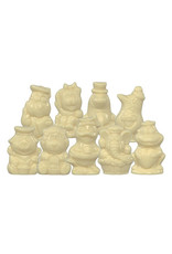 VOORDEEL - Piepfiguren van Sinterklaas - Doos 1,5 kg - melk-, witte en fondant chocolade