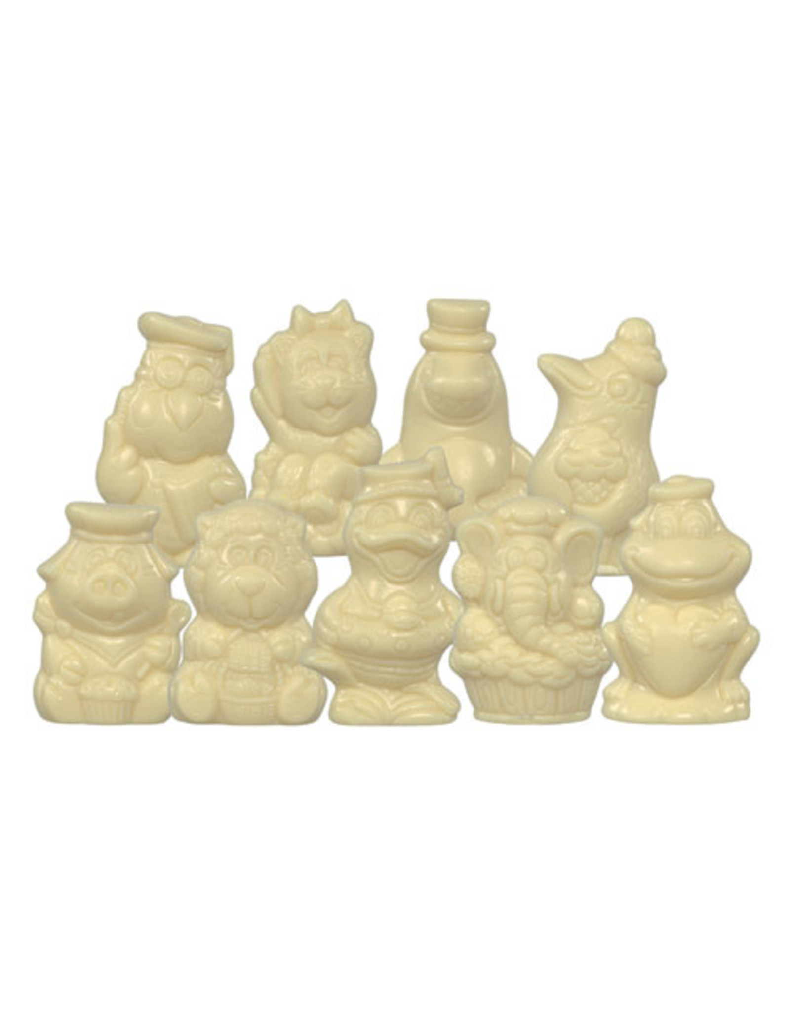 VOORDEEL - Piepfiguren van Sinterklaas - Doos 1,5 kg - melk-, witte en fondant chocolade