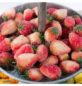 Marsepein aardbeien - 150 gr