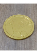 Grote gouden euro munt - 8 cm