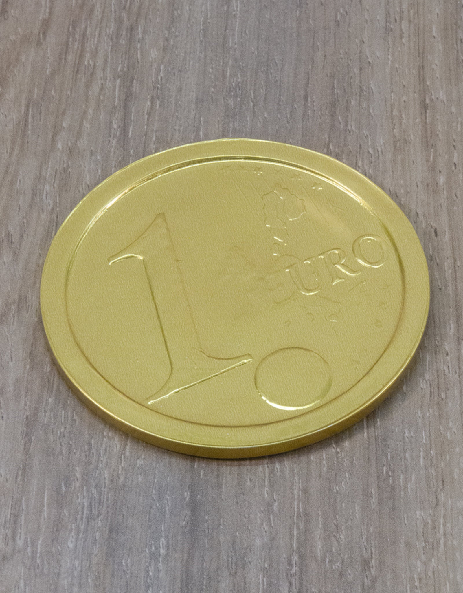 Grote gouden euro munt - 8 cm