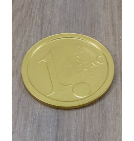 Grote gouden euro munt - 8 cm