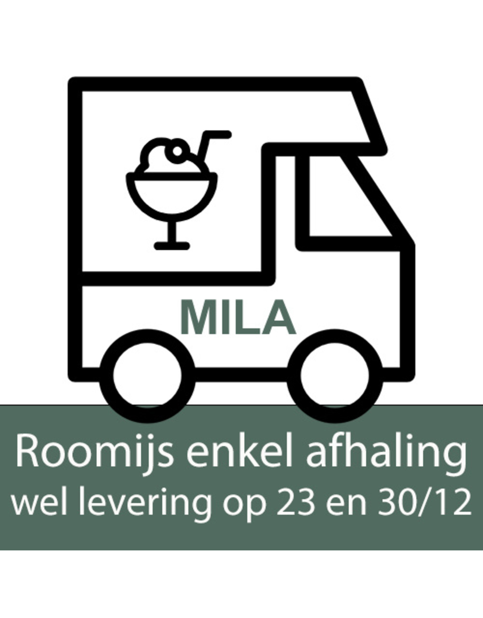 Missault Roomijs - straciatella -  pot 1 liter