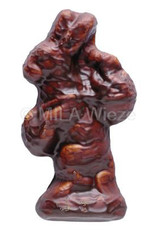 Kleine guimauve paashaasjes chocolade - 7 cm - 12 stuks