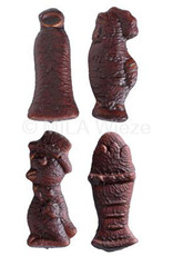 Guimauve paasfiguren assorti chocolade - 10 cm - 9 stuks