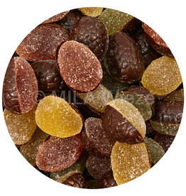 Paaseitjes - Half fondant chocolade - half agar