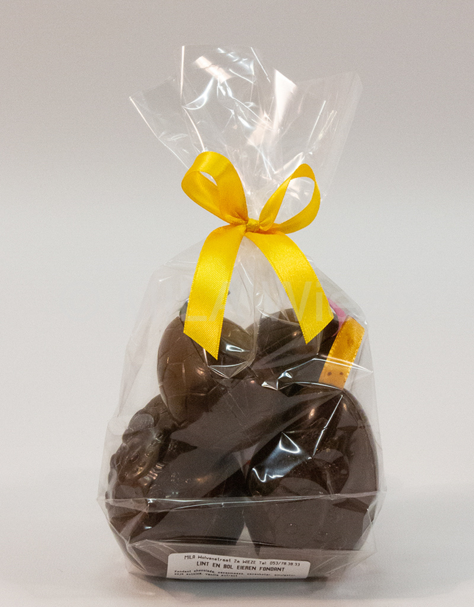 Paaseieren lint en smarties - 250 gr