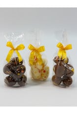 Design deco eieren geel/oranje - 6 stuks