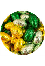 SUIKERVRIJE paaseitjes in alu papiertje - praliné