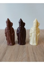 Sint of Piet - 50 gr - 14 cm - melk-, witte of fondant chocolade