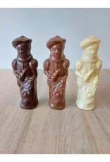 Sint of Piet - 50 gr - 14 cm - melk-, witte of fondant chocolade
