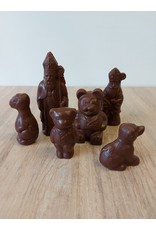 Lactose vrije Sinterklaasfiguren - half donkere chocolade