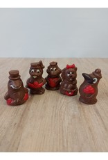 Piepfiguren deco  - per 5 verpakt   - Callebaut chocolade