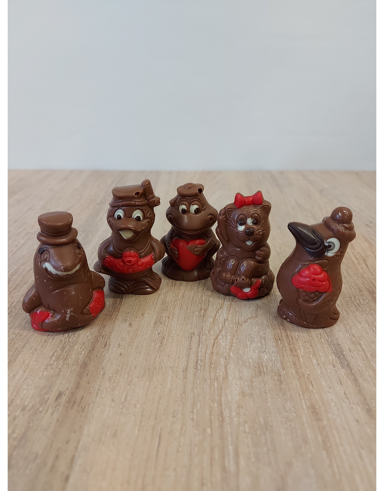 Piepfiguren deco  - per 5 verpakt   - Callebaut chocolade