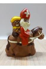 Sint en piet te paard  32 cm deco