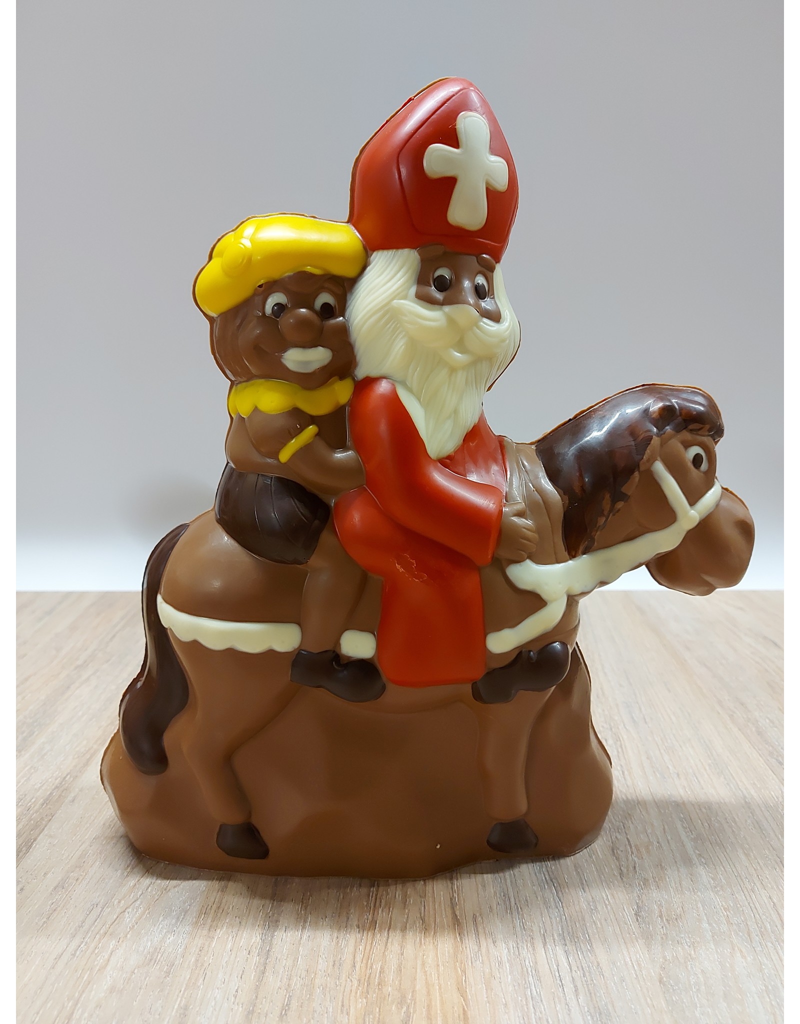 Sint en piet te paard  32 cm deco