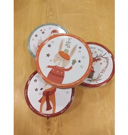 Blik kerstkoekjes 150 gr - zandkoekjes assortiment