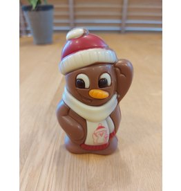 Chocolade sneeuwman  met sjaal