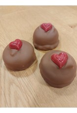 Chocoladezoenen met hartje - melkchocolade