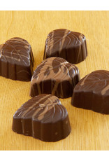 Herfstpraline -herfstblad fondant met vanille vulling