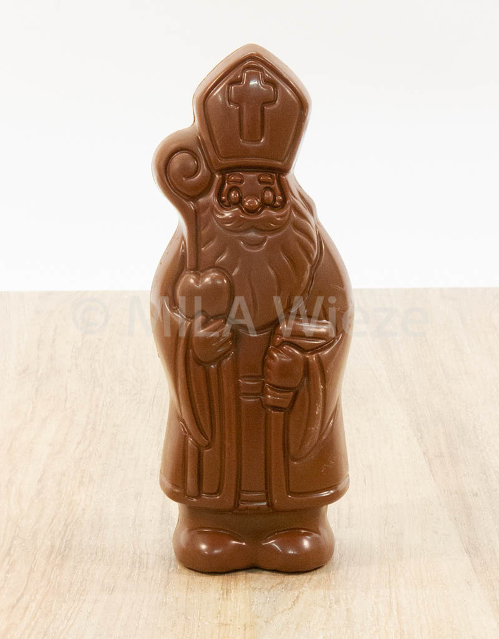 Lachende sint - 150 gr - 20 cm -melk-, witte en fondant chocolade