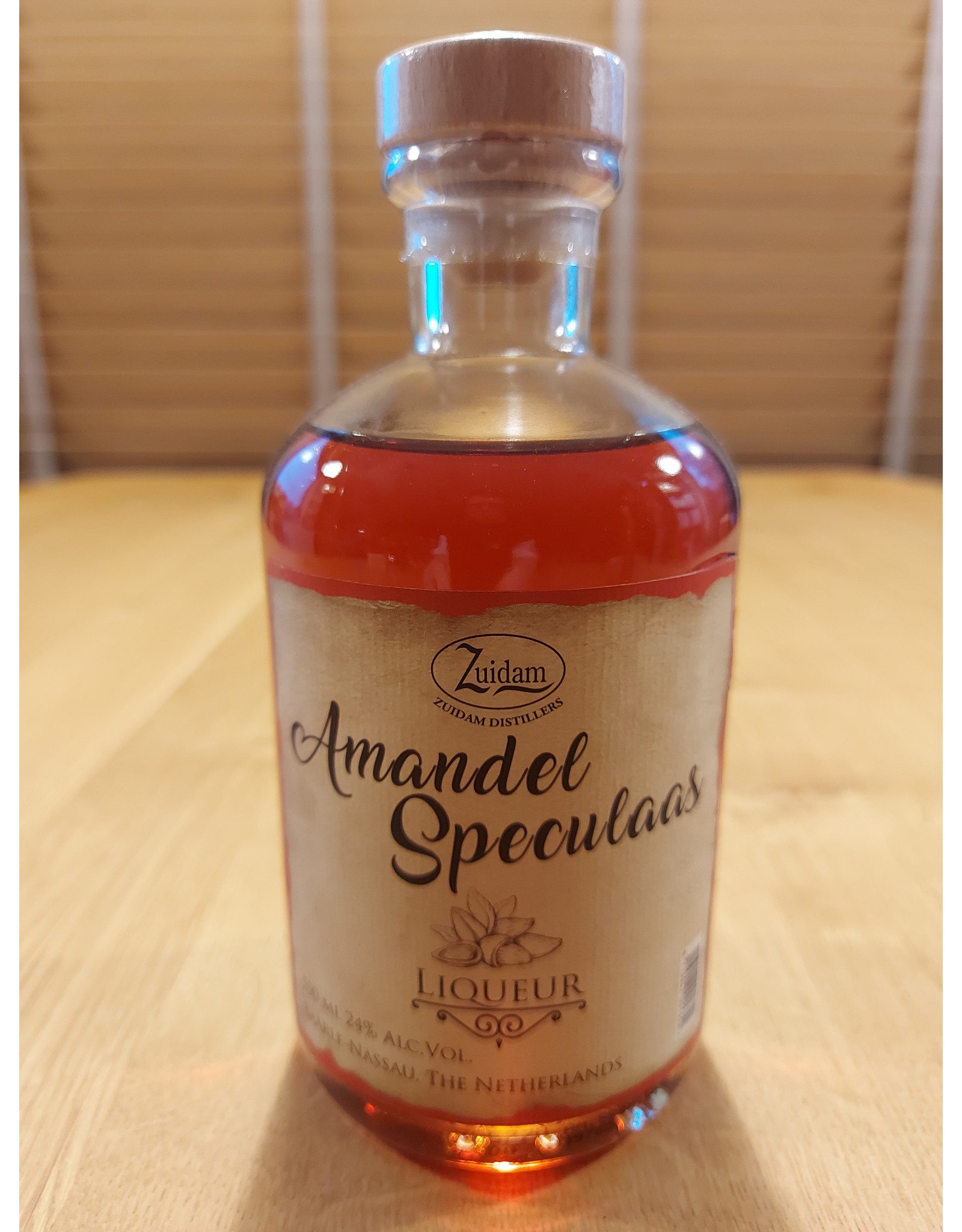 Amandel Speculoos likeur in bolle fles 500 ml - Zuidam