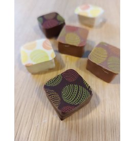 paaspraline -vierkantige pralines praliné  - 10 stuks