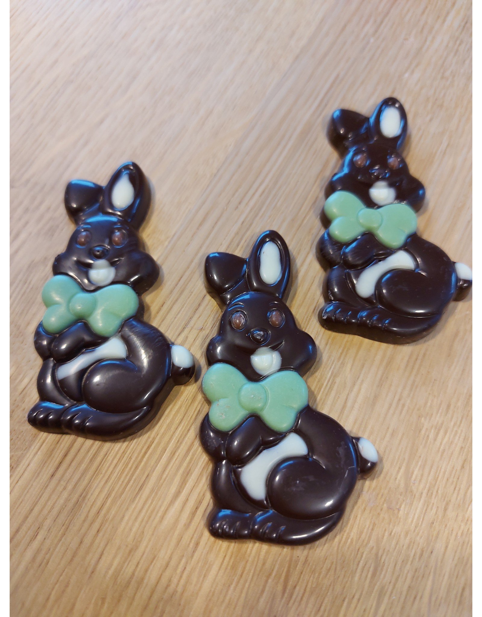 Paascaraque - Happy bunny met strik - 10 stuks