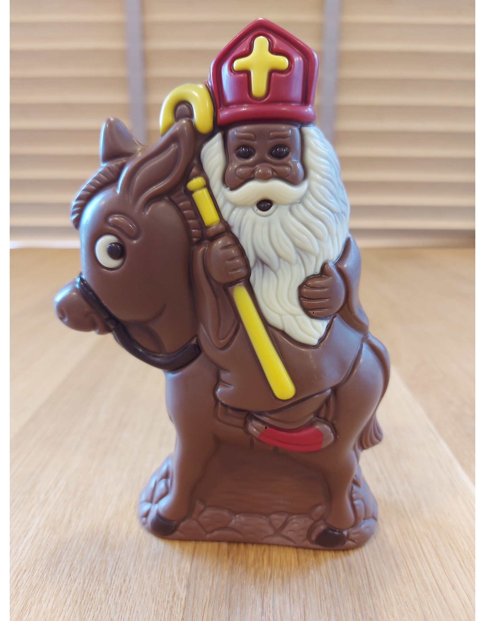 De sint op zijn ezel melk deco chocolade - 18 cm