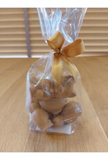 Caramel chocolade - kleine holle figuurtjes  120 gr