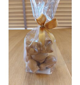 Caramel chocolade - kleine holle figuurtjes  120 gr