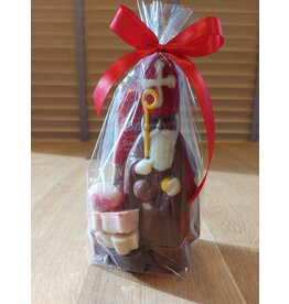 FOTO Sint pakje met chocolade deco sint of piet, zoo, ..